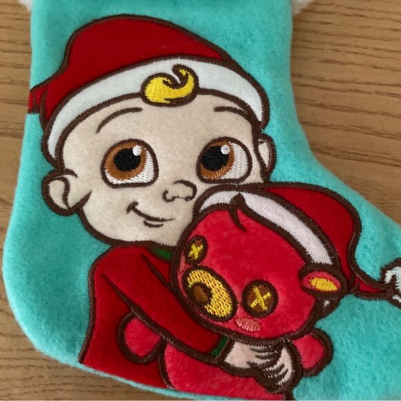 CoComelon Christmas Stocking With JJ Bear Plush Appliqué Hobby Lobby New w Tag - Picture 3 of 7